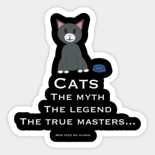 Cute cat master Sticker